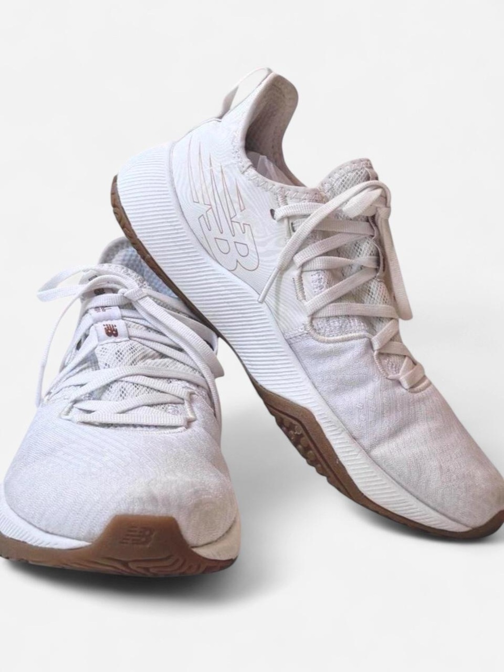 New Balance FuelCell 100 Training Shoes White Rose Gold 8 Wide